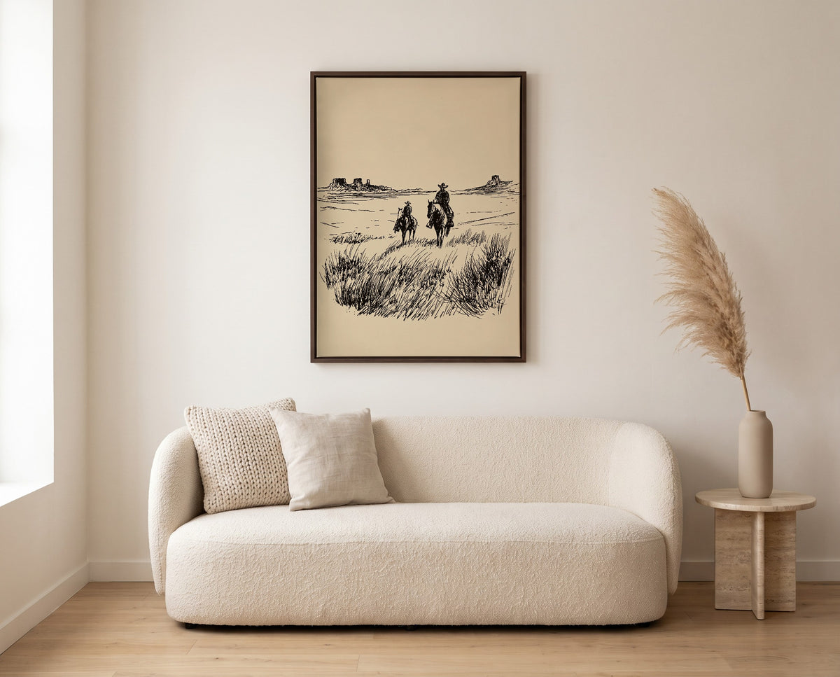 brown framed