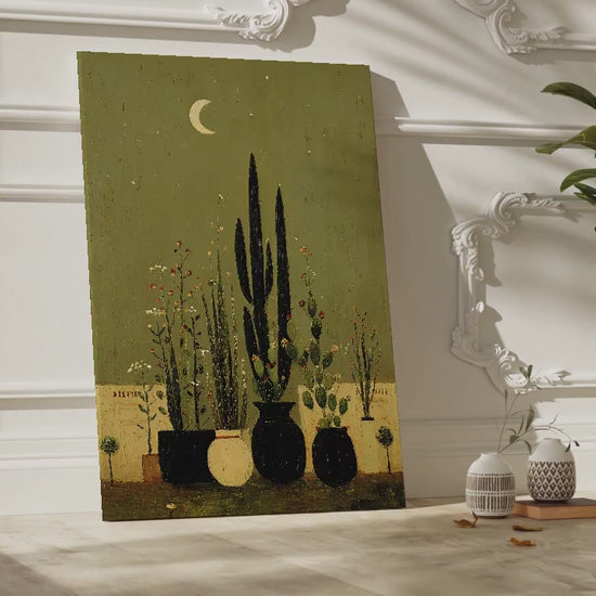 Moonlit Garden Scene