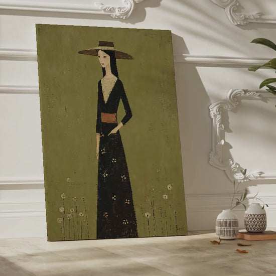 Woman In Black Dress