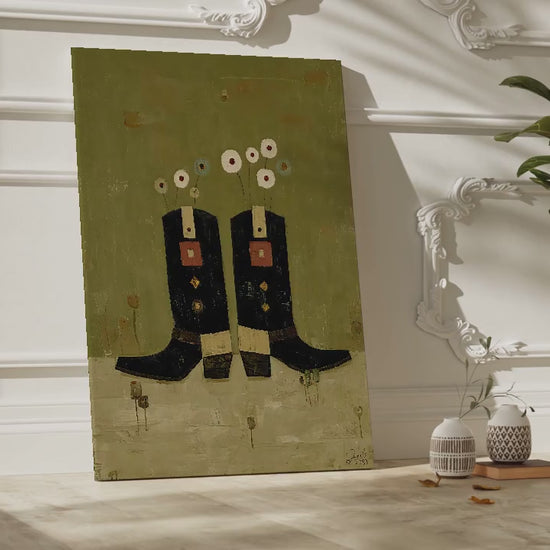 Flower-Top Boots