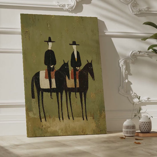 Two Riders On Horses