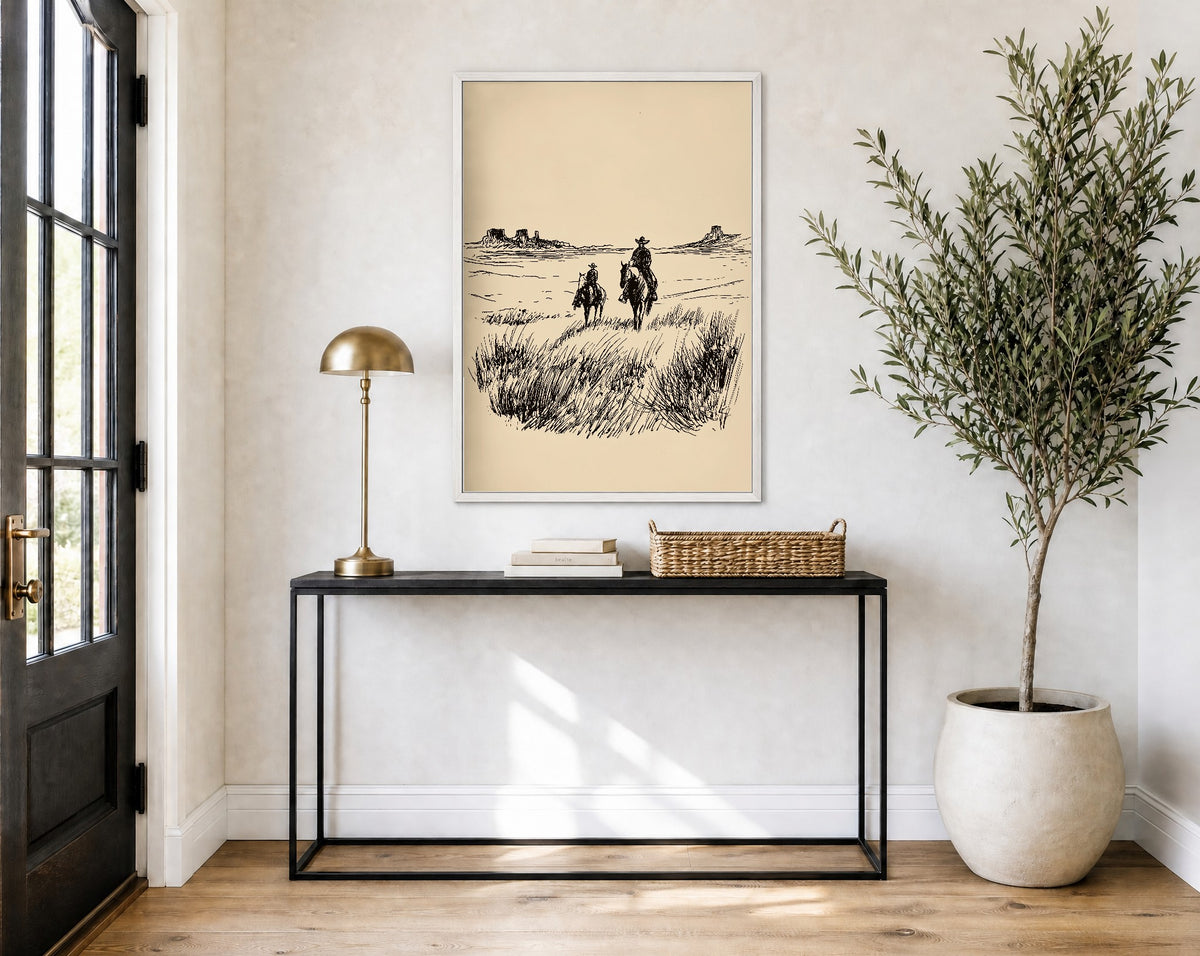 white framed
